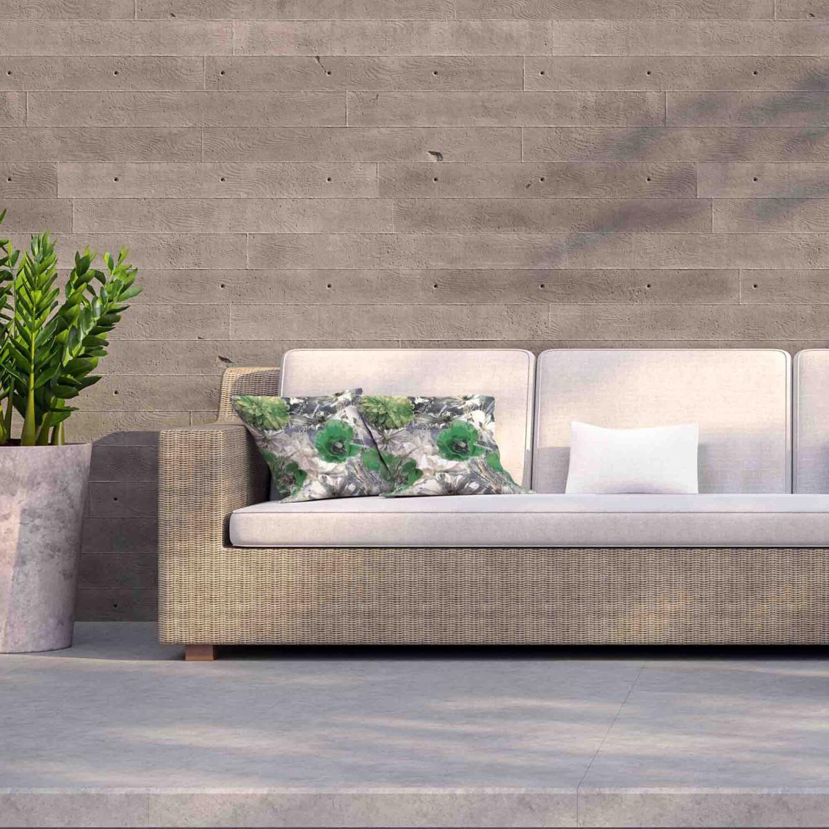 Green Flowers Outdoor Cushion - Green / 45cm – image 2