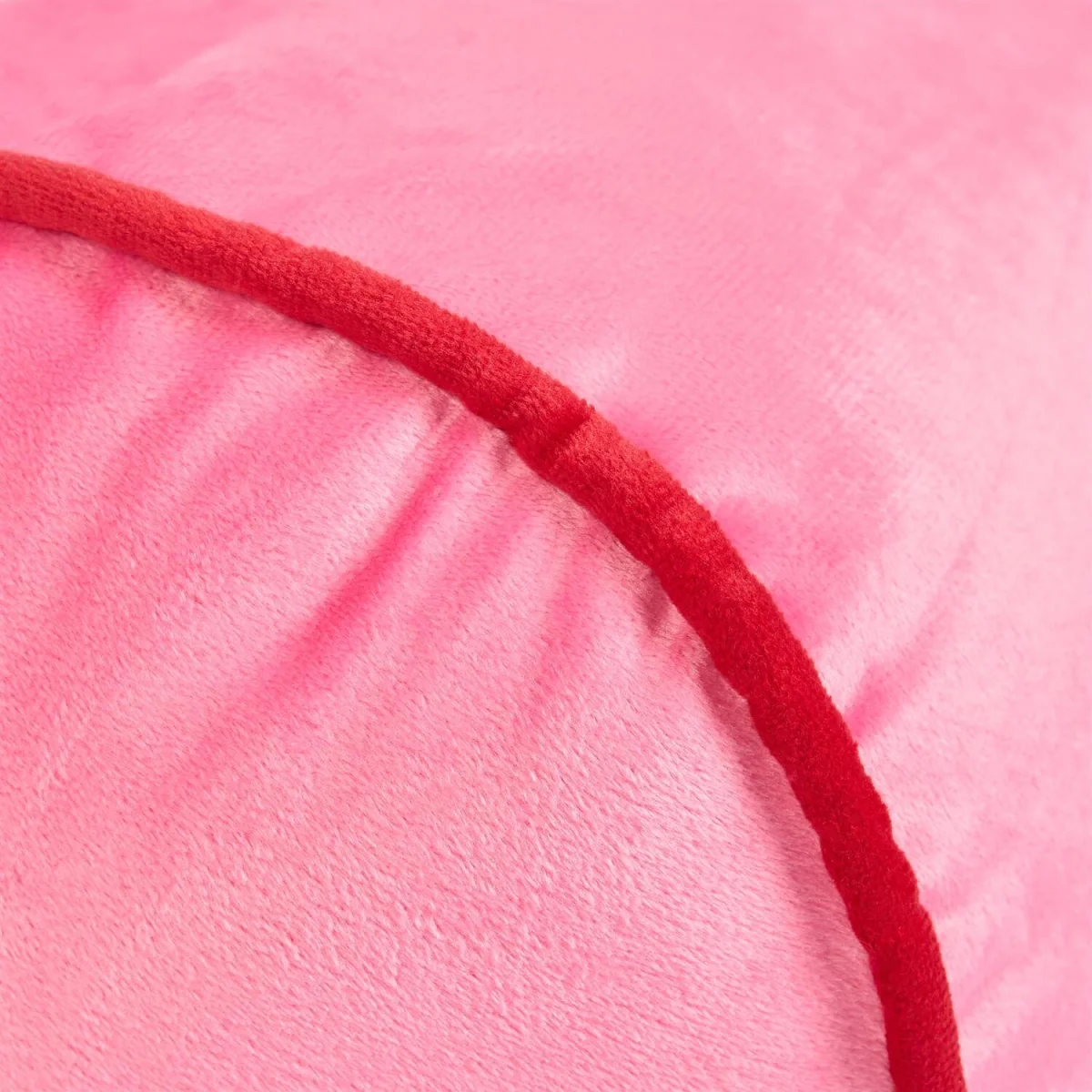 OHS Matte Velvet Bolster Cushion - Pink/ Red – image 3