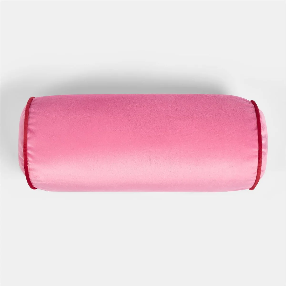 OHS Matte Velvet Bolster Cushion - Pink/ Red – image 4