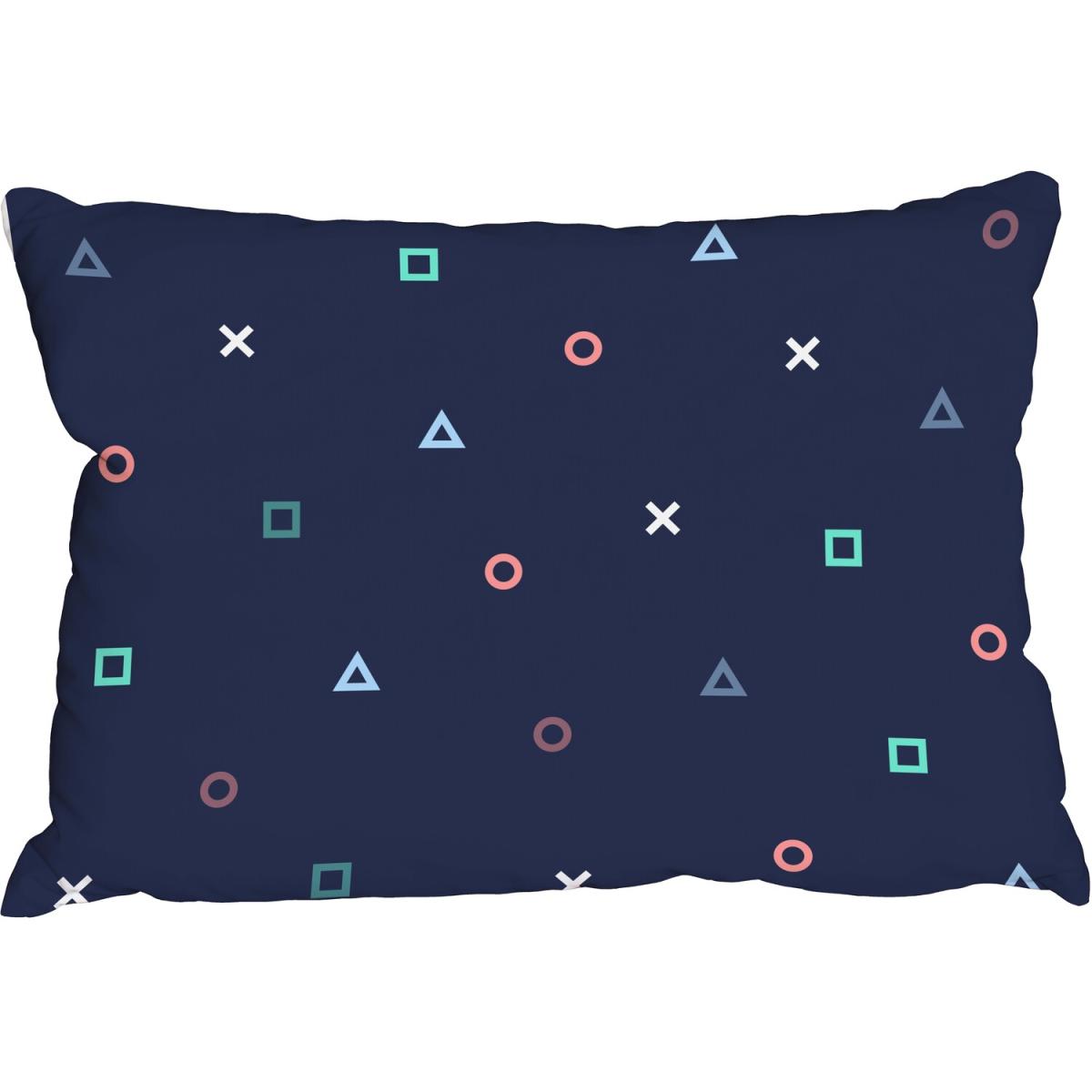 Hipster texture Outdoor Cushion - Blue – image 2