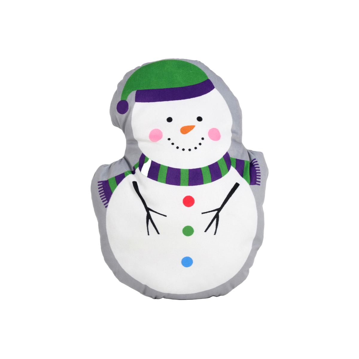 Cute Snowman Shaped Cushion - Grey