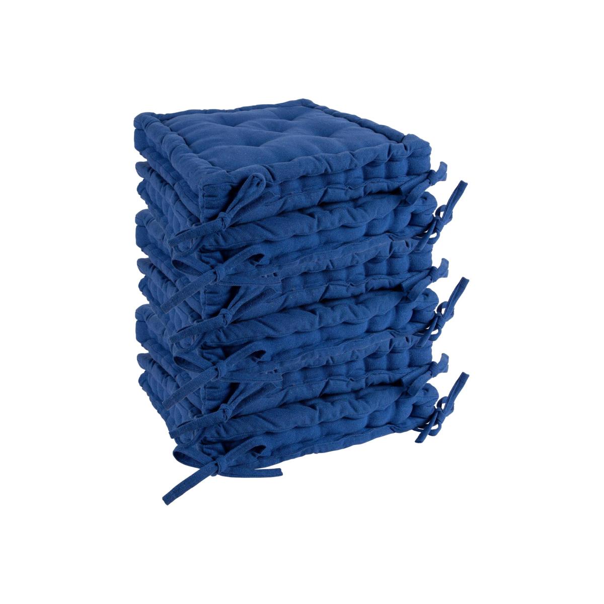 French Mattress Chair Seat Cushions - 40cm - Pack of 6 - Blue – image 1