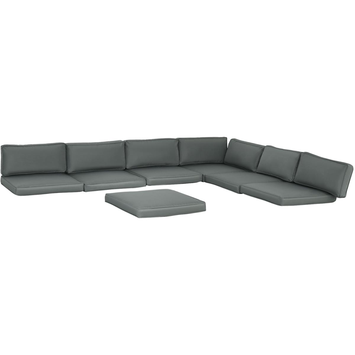 Replacement Cushions for Rattan Furniture, 14 Piece - Grey – image 6