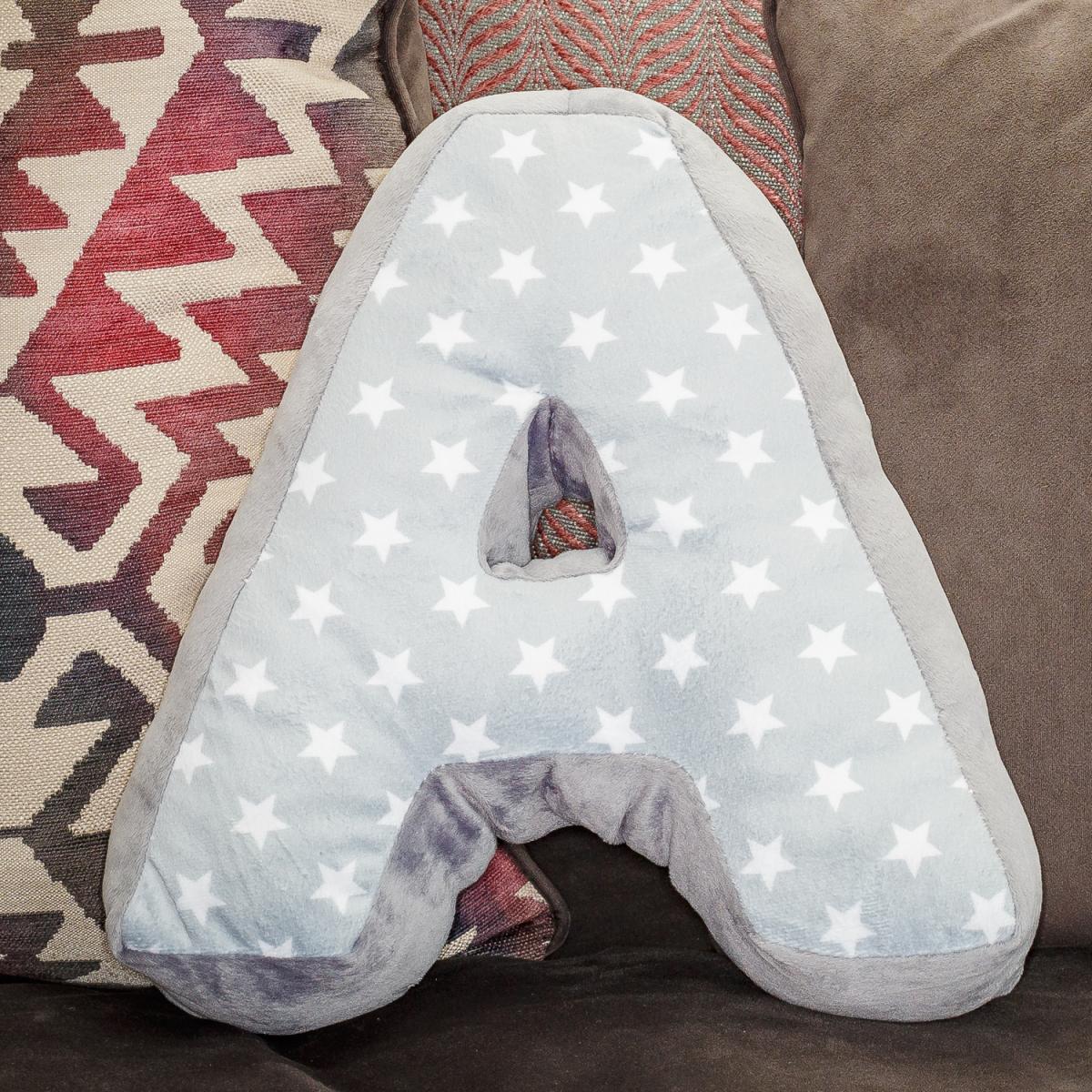Letter Cushion A - Grey – image 2