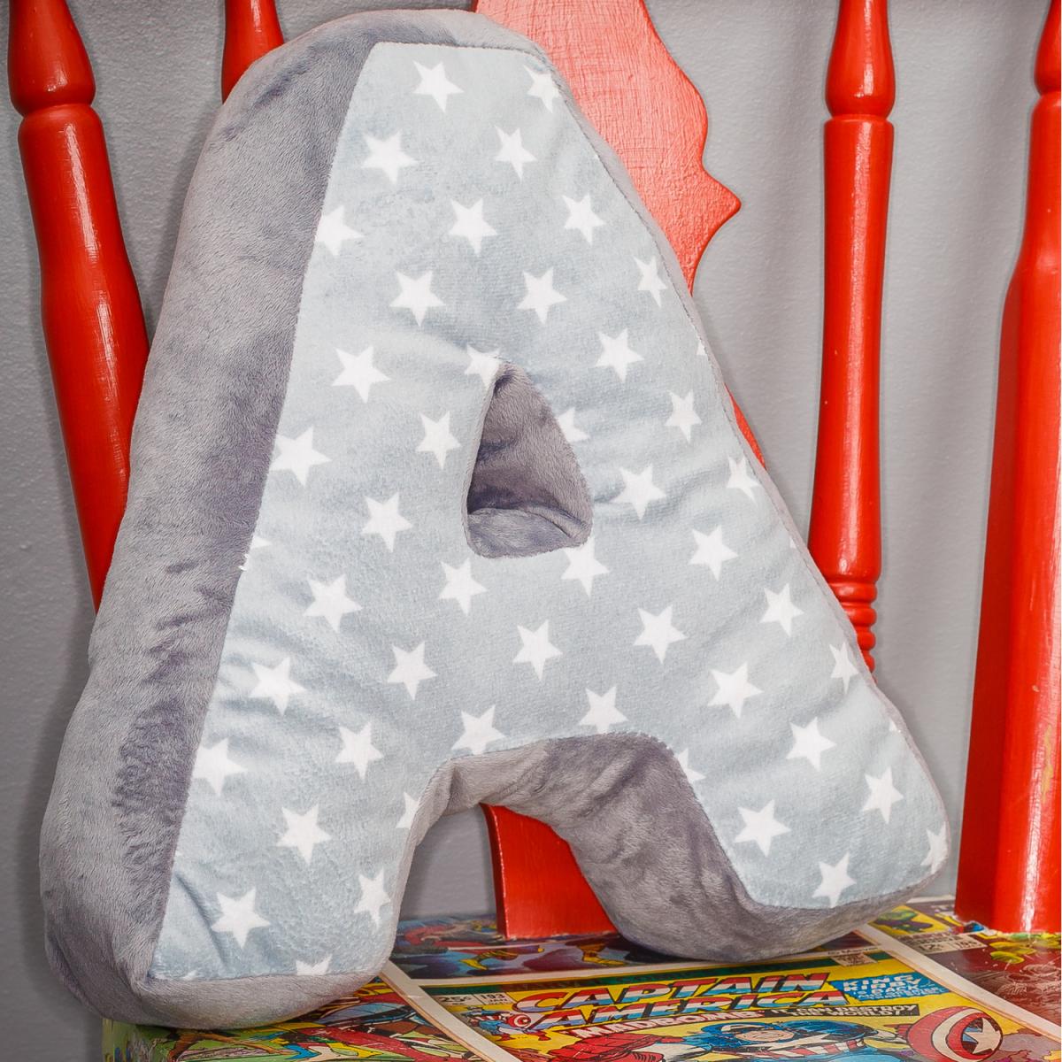 Letter Cushion A - Grey – image 3