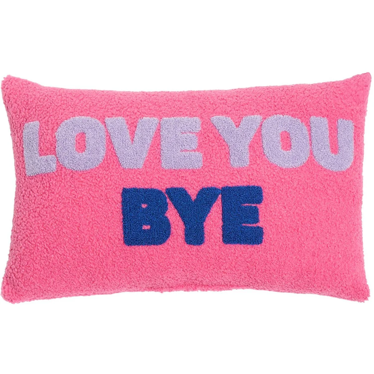 OHS Love You Bye Slogan Cushion - Pink/Blue – image 4