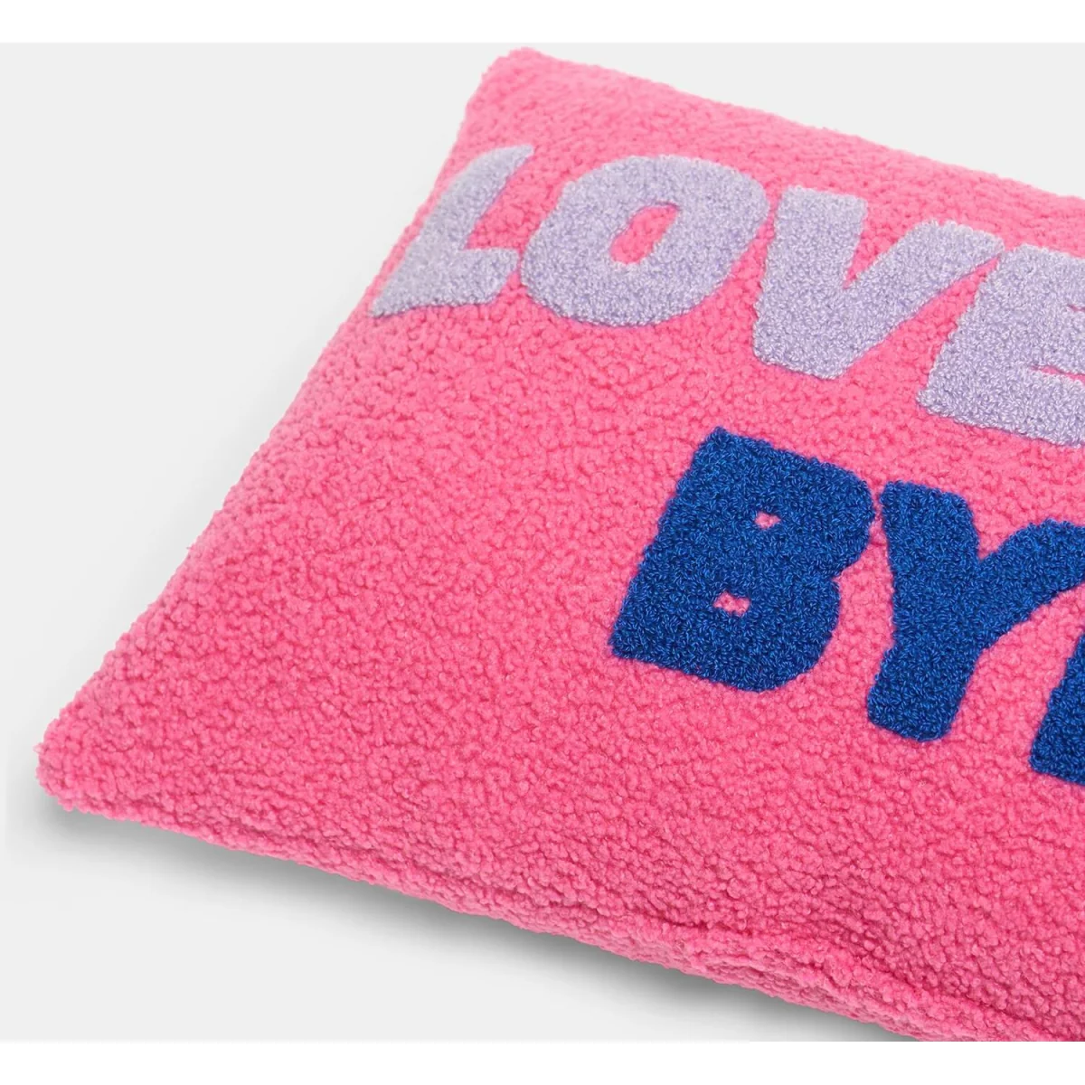 OHS Love You Bye Slogan Cushion - Pink/Blue – image 7