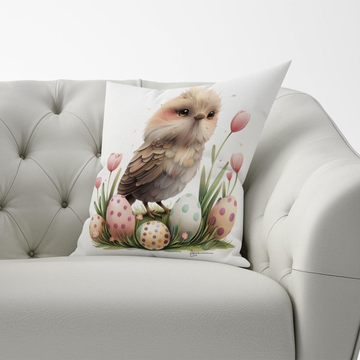 Easter Cukoo Design Cushion - Neutral / 60cm – image 2