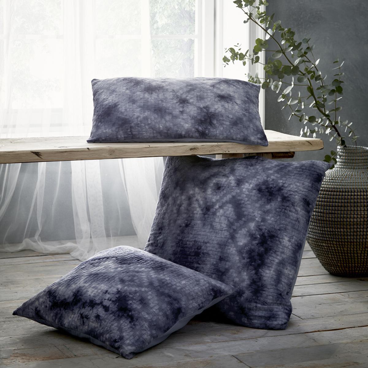 Portfolio Home Maya Filled Tie Dyed Cushion - Blue / 56cm – image 3