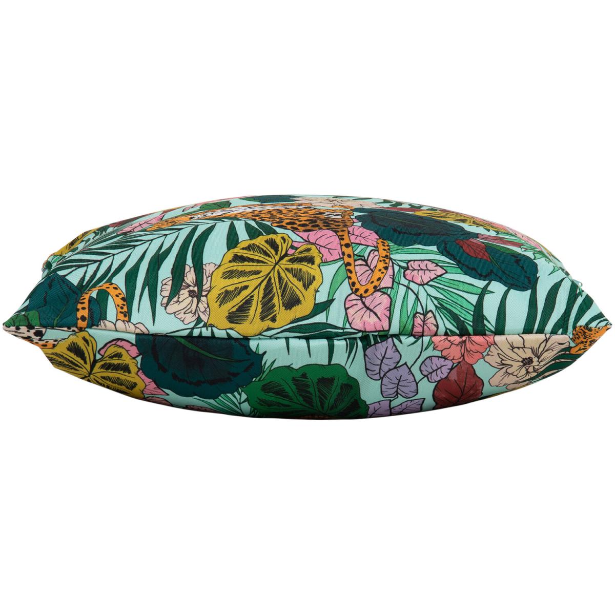 Cheeta Print Outdoor Cushion (Set of 2) - Teal – image 3