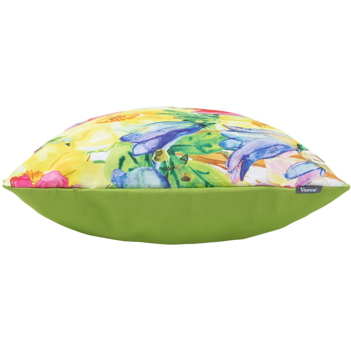 Veeva Painterly Floral Outdoor Cushion - Lime Green  / 2 – image 3