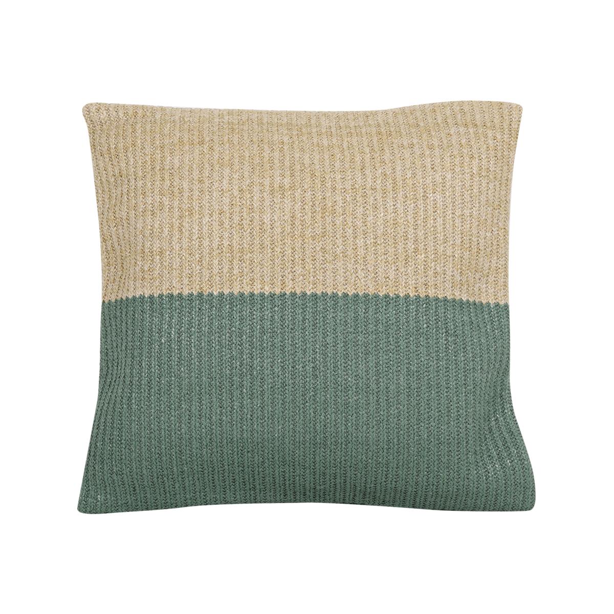 Ombre Raffia Outdoor Cushion - Green