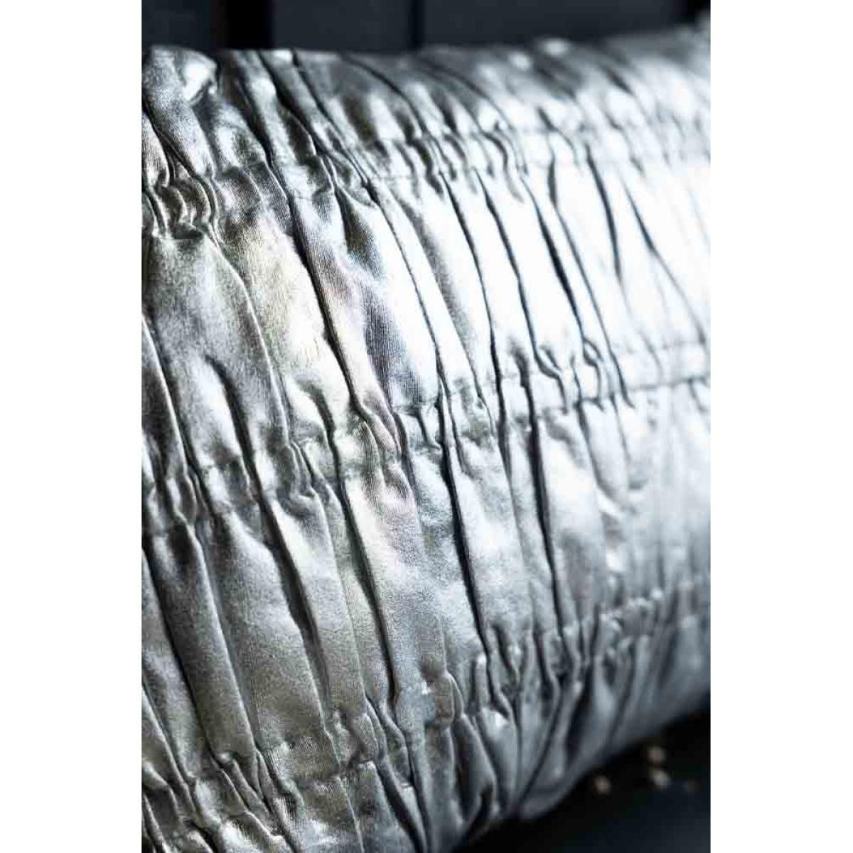 HKliving Shiny Silver Cushion – image 5