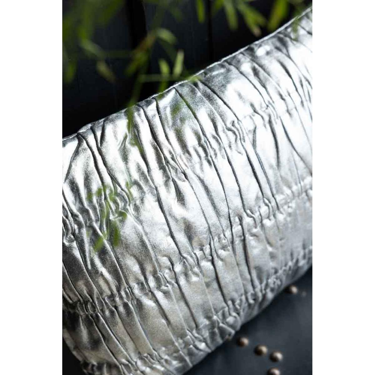 HKliving Shiny Silver Cushion – image 6
