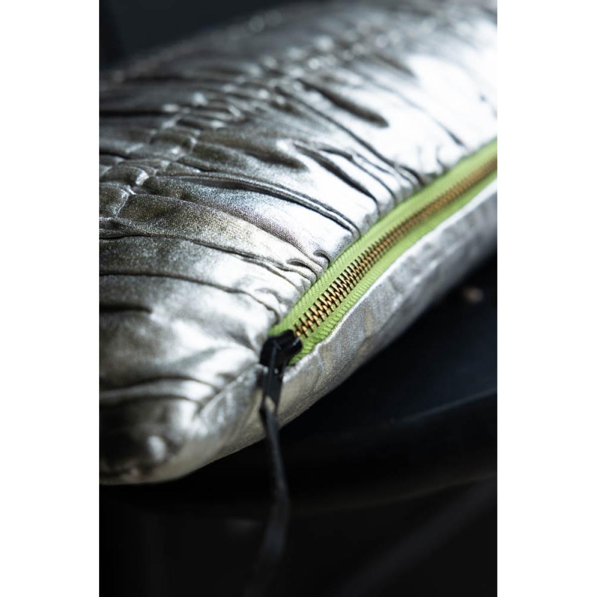 HKliving Shiny Silver Cushion – image 7