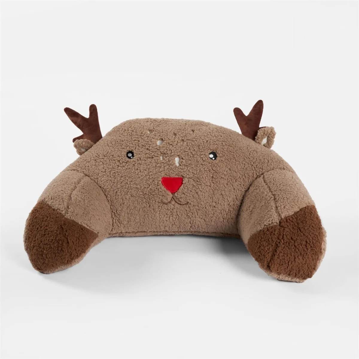 OHS Kids Leopard Fleece Cuddle Cushion - Brown – image 4