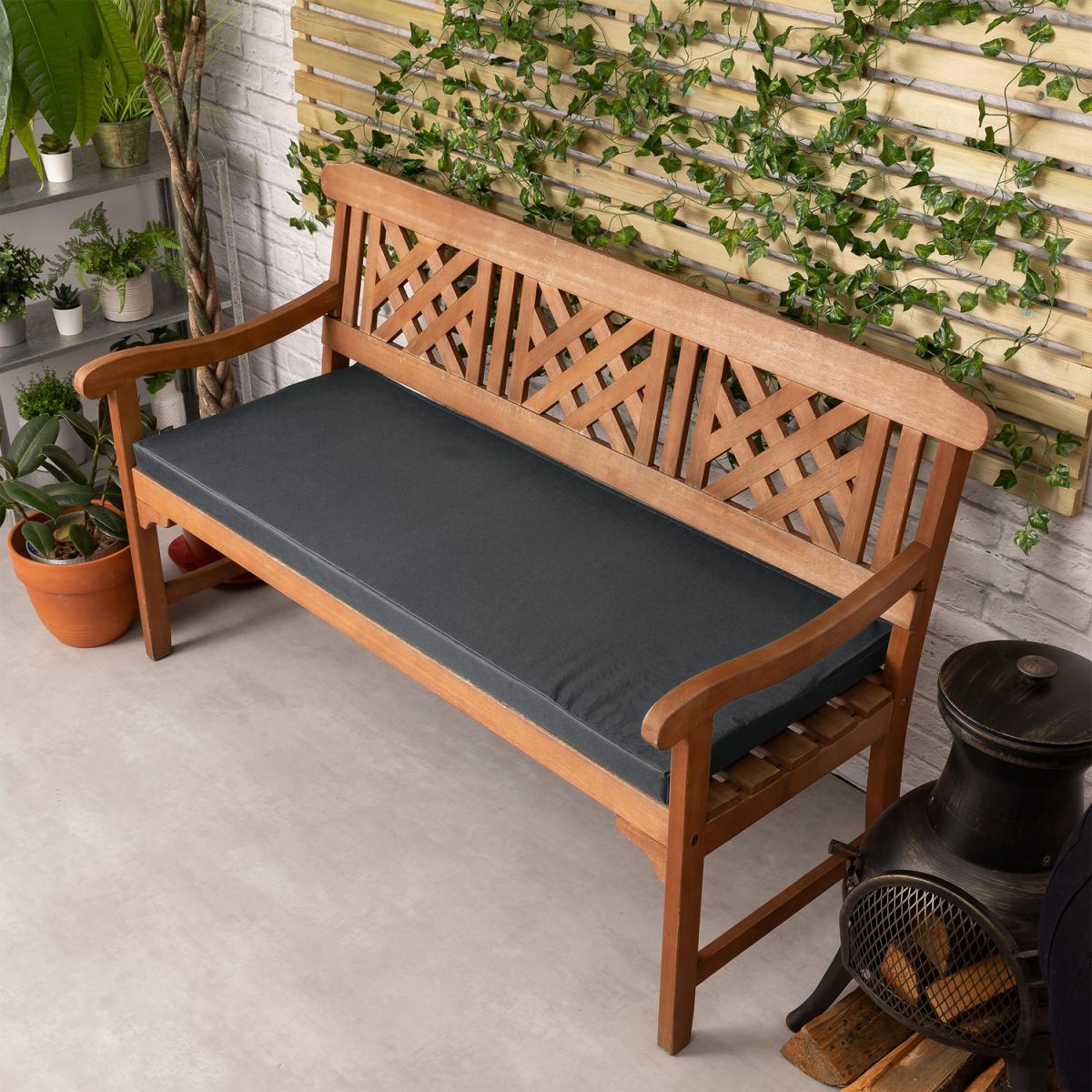 Large Garden Bench Pad - Grey – image 4