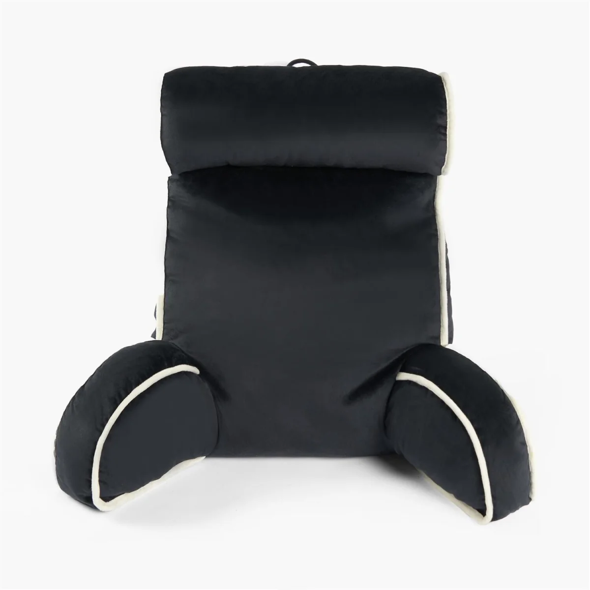 OHS Piped Edge Cuddle Cushion With Head Rest - Black – image 5