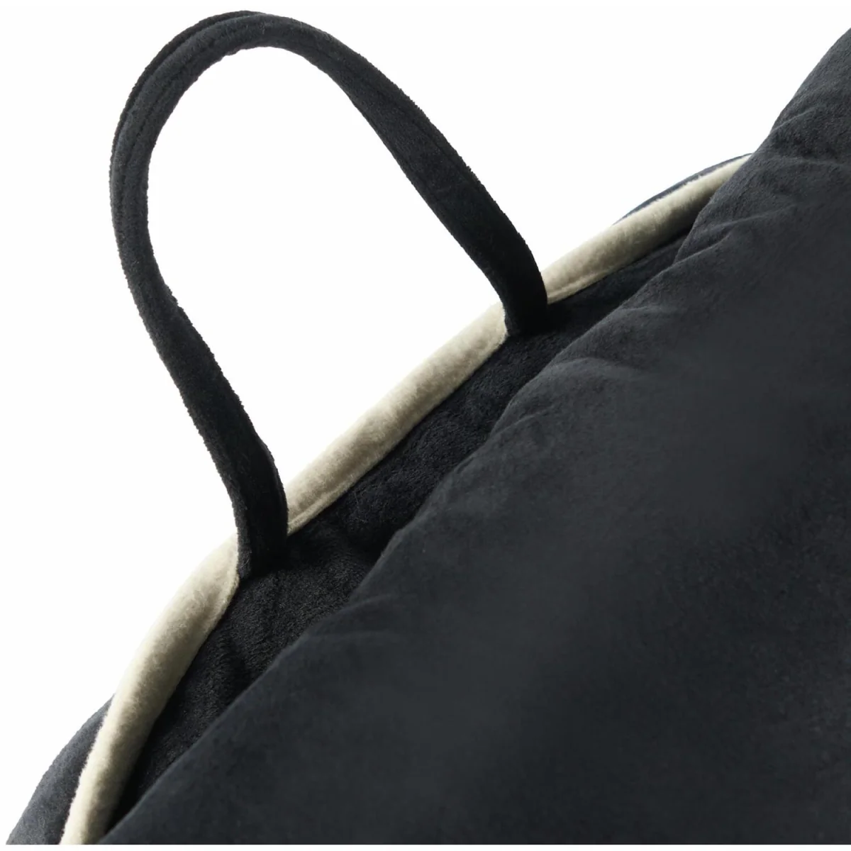 OHS Piped Edge Cuddle Cushion With Head Rest - Black – image 8