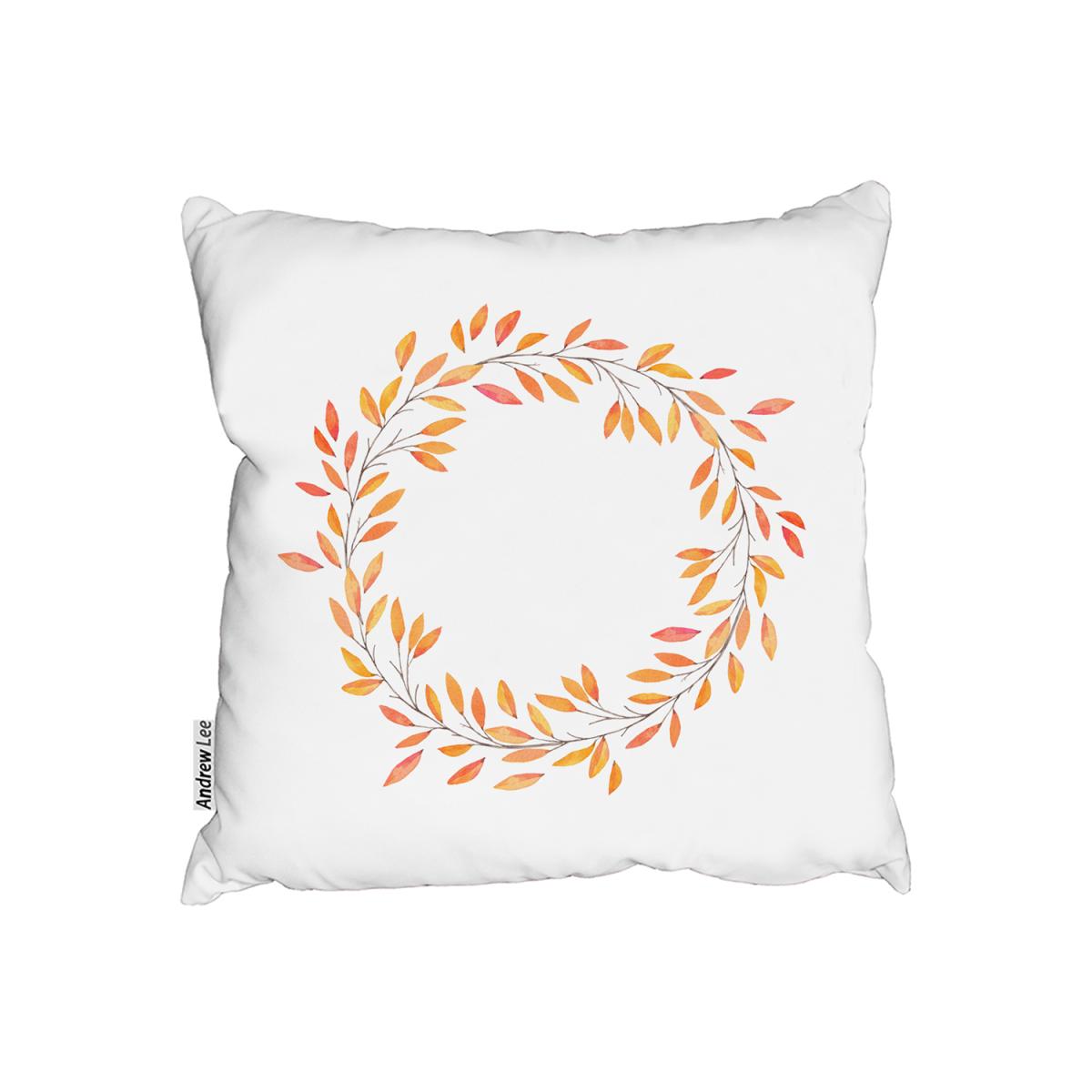 Autumn Reath Outdoor Cushion - Orange / 45cm – image 2