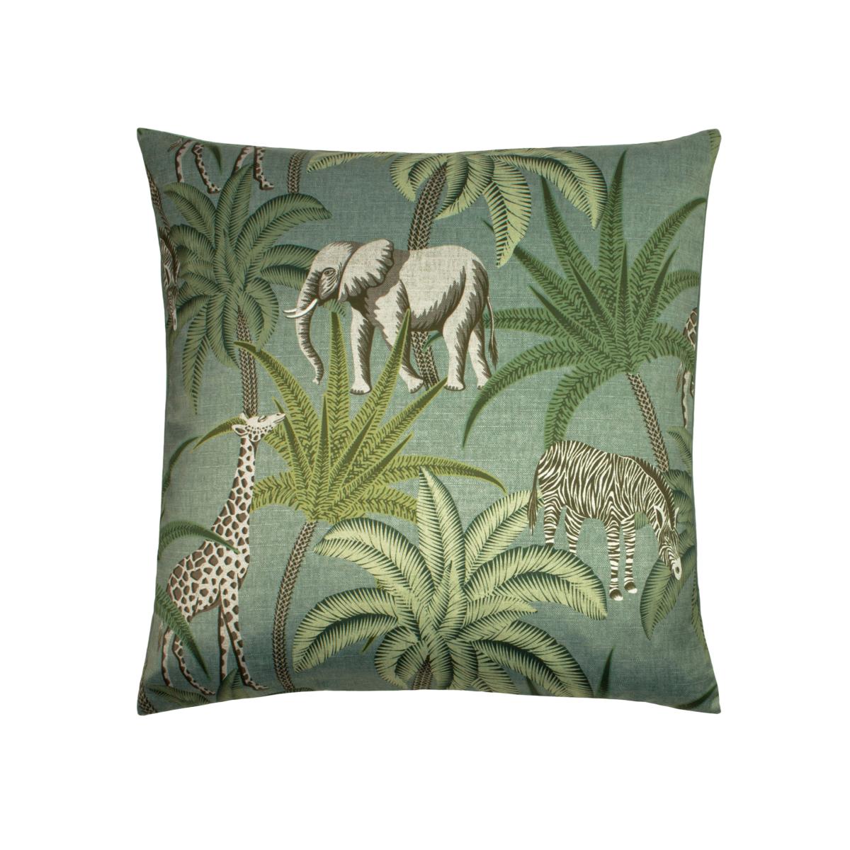 Jungle Parade Cushion - Green / Polyester