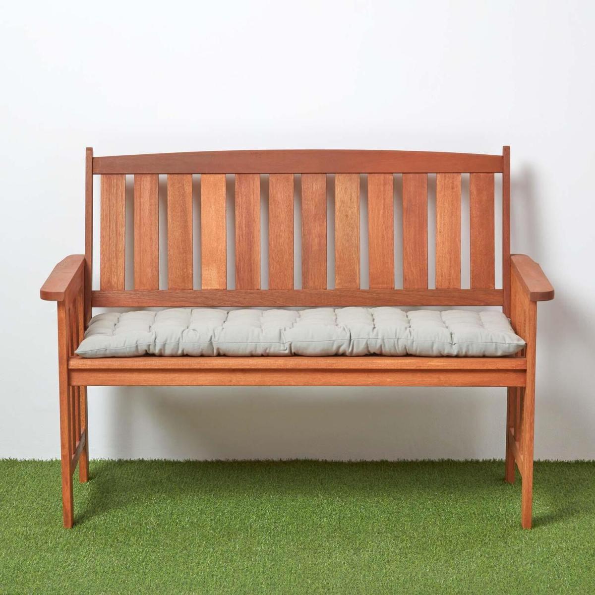 Solid Garden Bench Pad Cushion - Grey / 143cm – image 2
