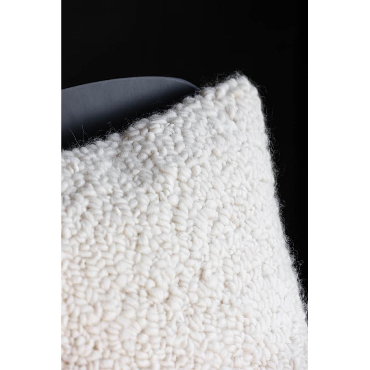Cream Chunky Boucle Cushion – image 6