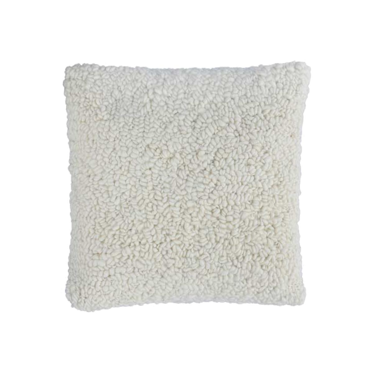 Cream Chunky Boucle Cushion – image 1