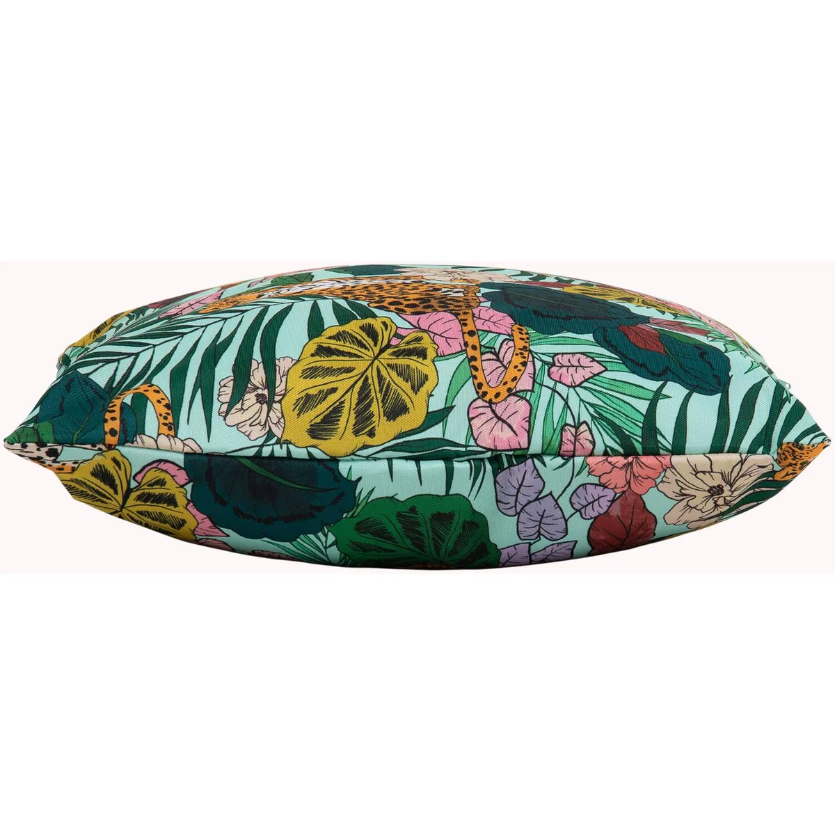 Cheeta Print Outdoor Cushion - Aqua – image 3