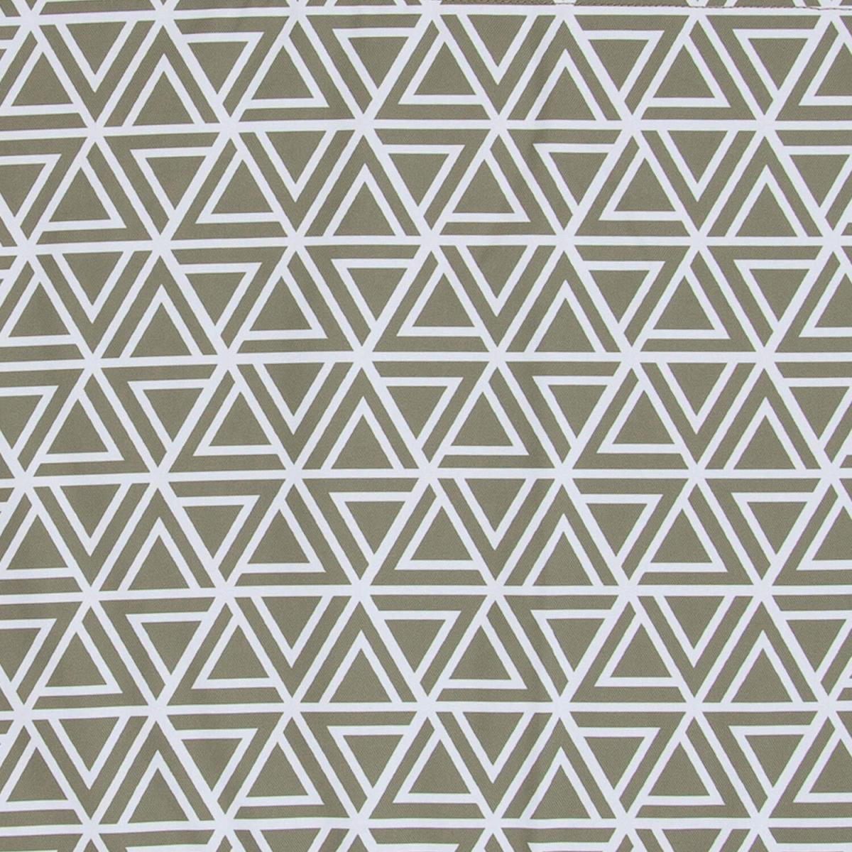Medium Art Geometric Printed Garden Bench Pad - Olive Green – image 5