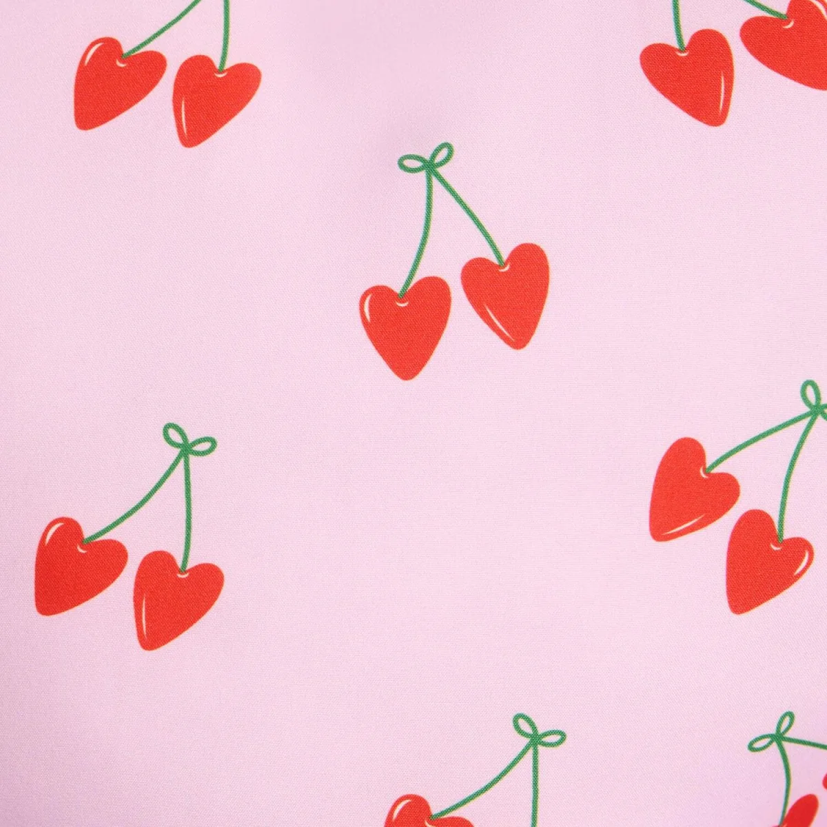 OHS Frill Heart Shaped Cherry Print Cushion - Pink/Green – image 6