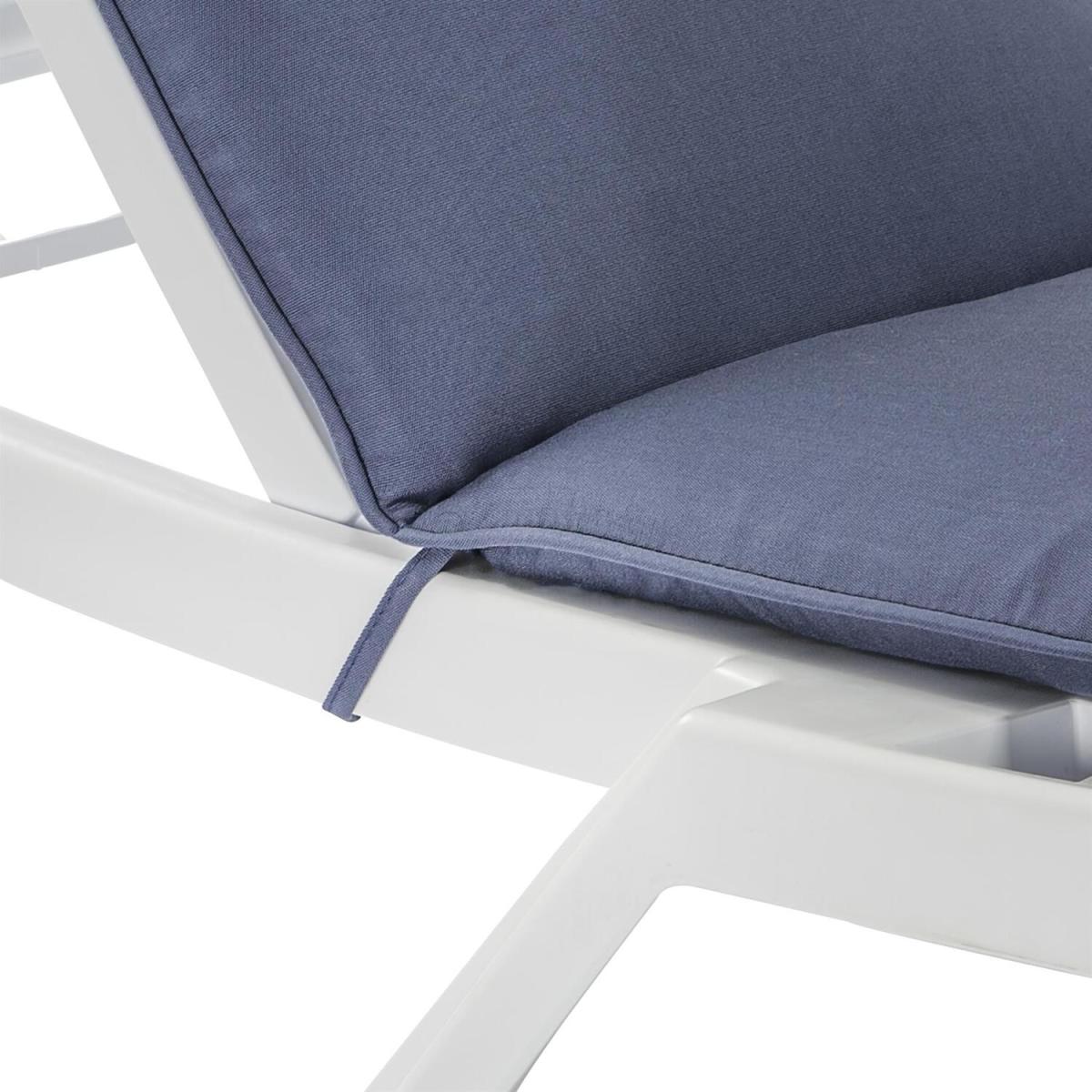Master Garden Sun Lounger Cushions - 180cm - Pack of 2 - Navy / Blue – image 4