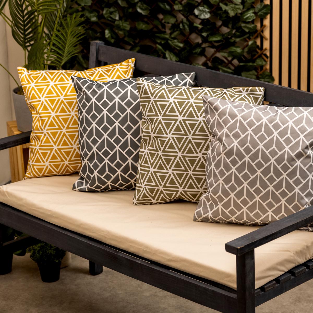 Geometric Print Outdoor Cushion - Yellow / 4 – image 2