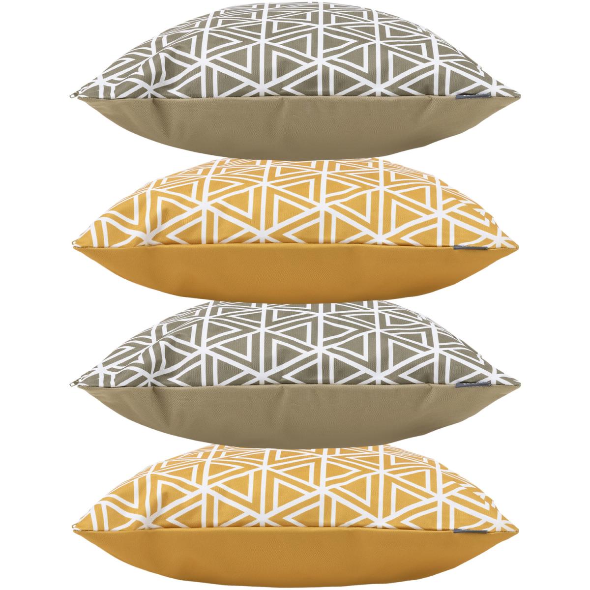 Geometric Print Outdoor Cushion - Yellow / 4 – image 9