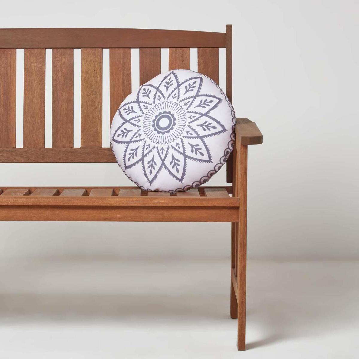 Henna Round Grey Outdoor Cushion - Grey – image 2