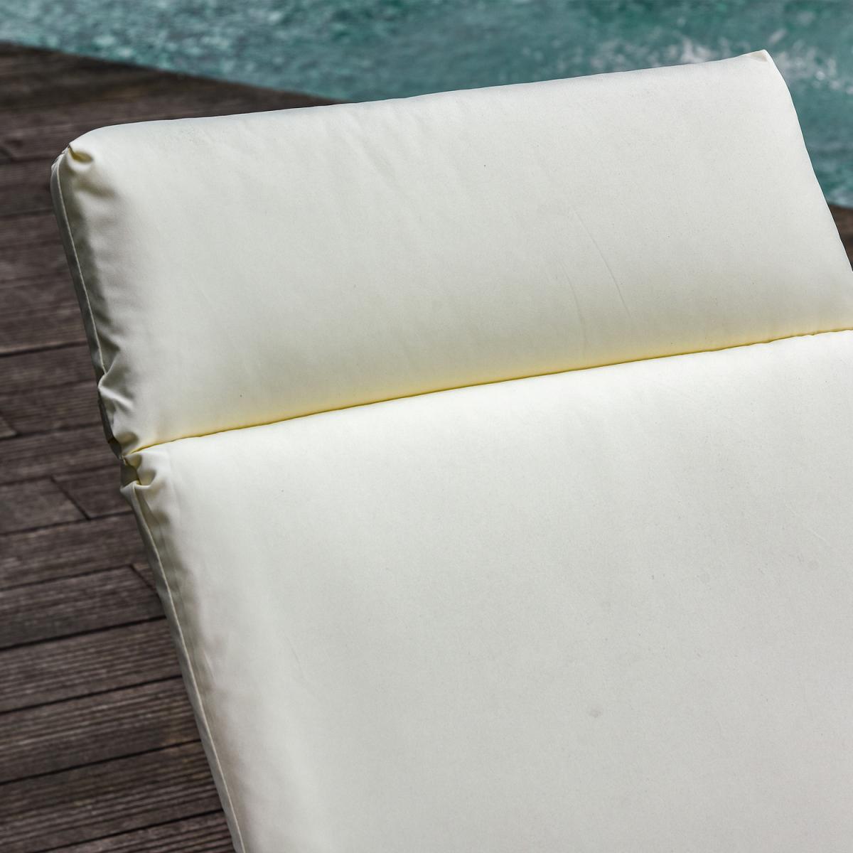 Set of 2 Sun Lounger Cushion - Cream – image 2