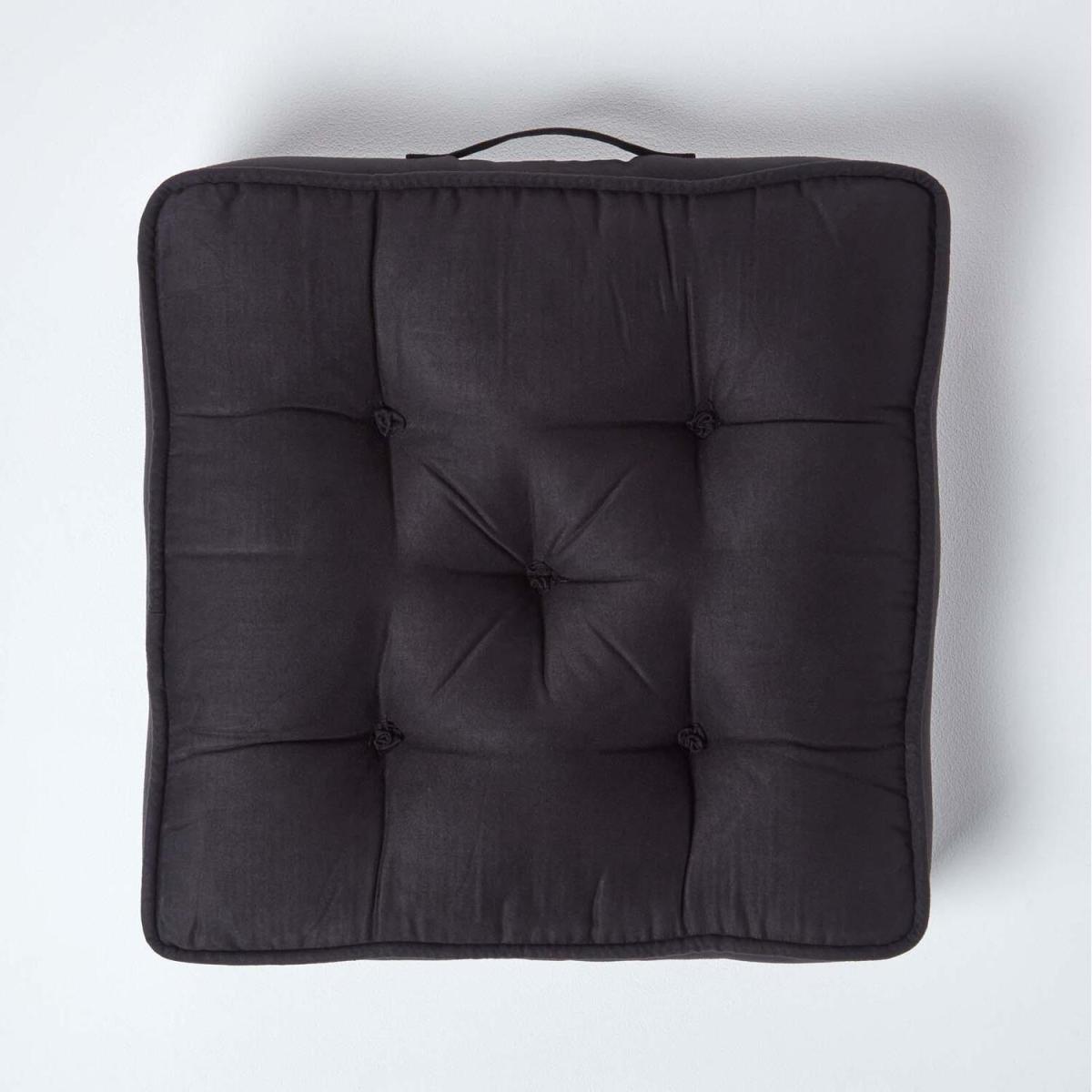 Armchair Booster Cushion with Faux Suede Cover - Black – image 3