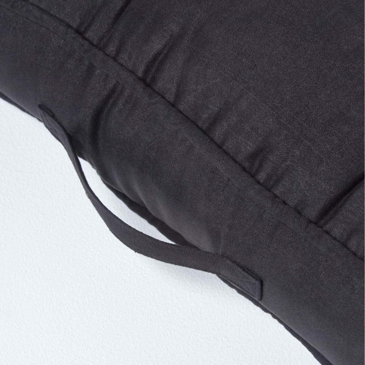 Armchair Booster Cushion with Faux Suede Cover - Black – image 5