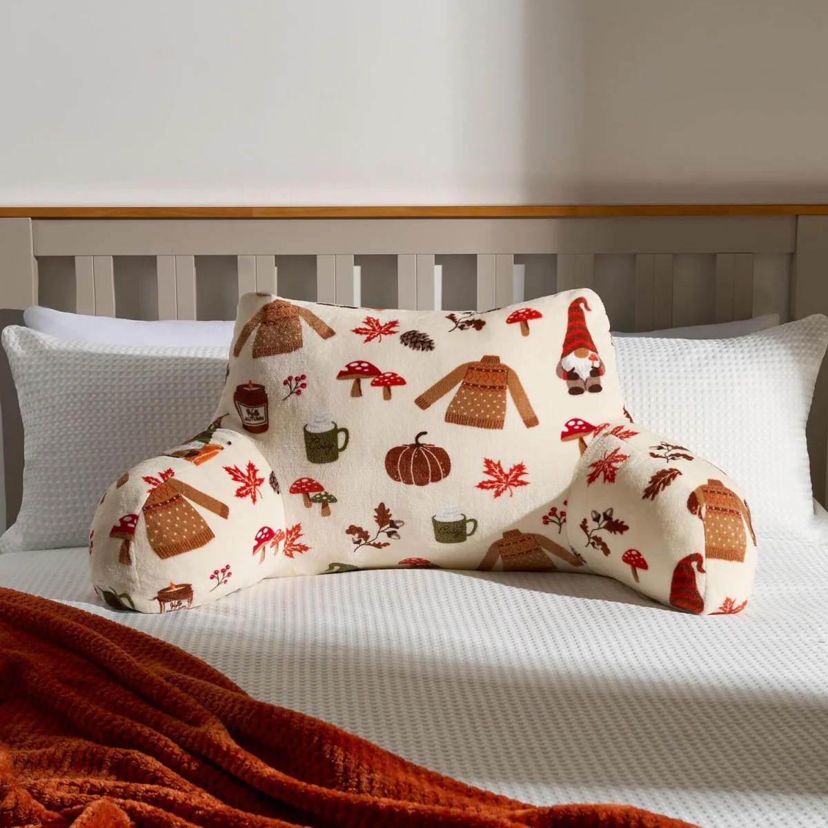 OHS Autumn Novelty Cuddle Cushion - Natural – image 3