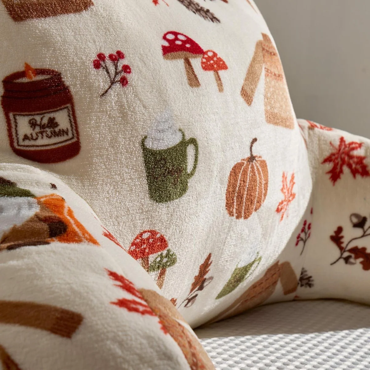 OHS Autumn Novelty Cuddle Cushion - Natural – image 4