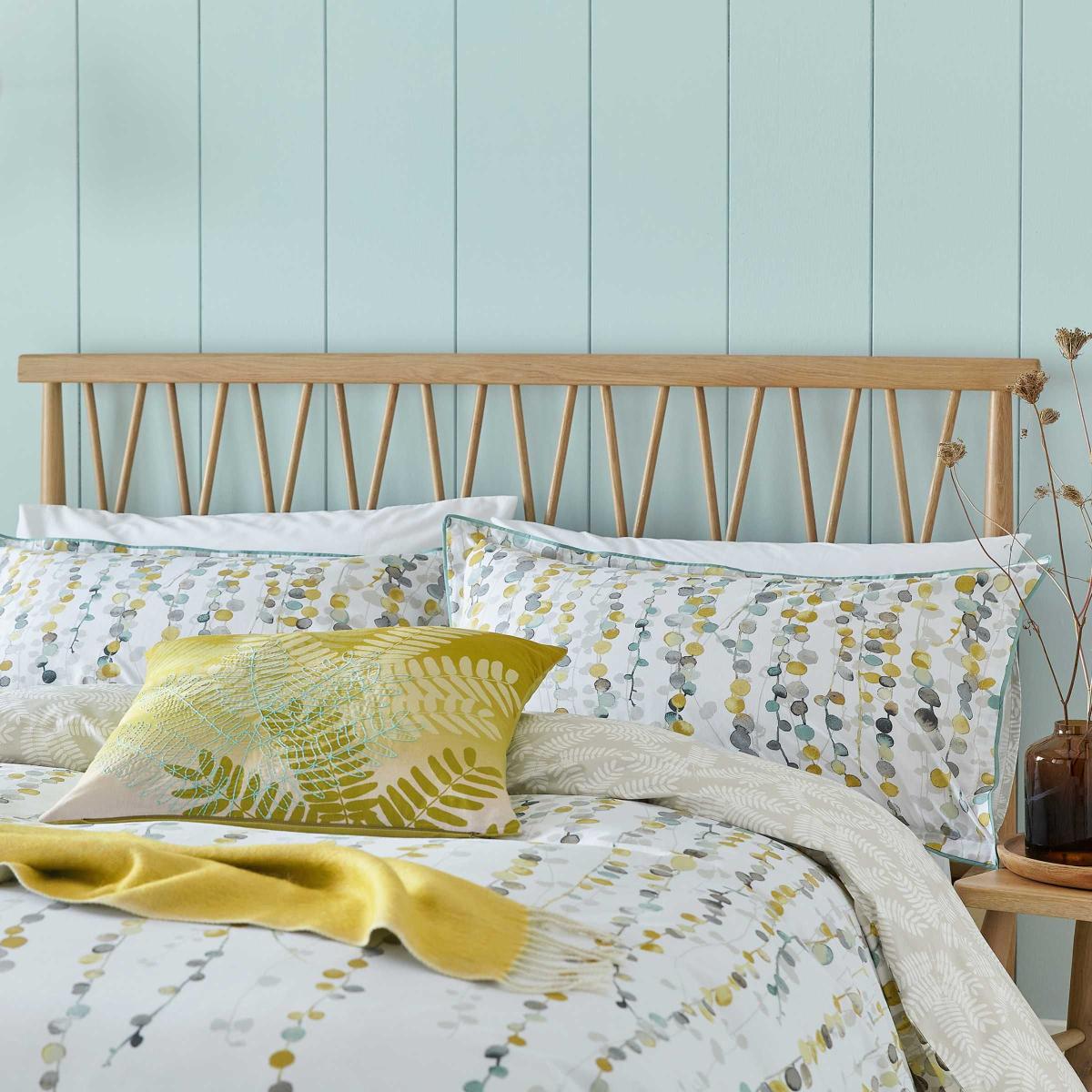 String of Beads Cushion by Clarissa Hulse in Turmeric Yellow – image 2