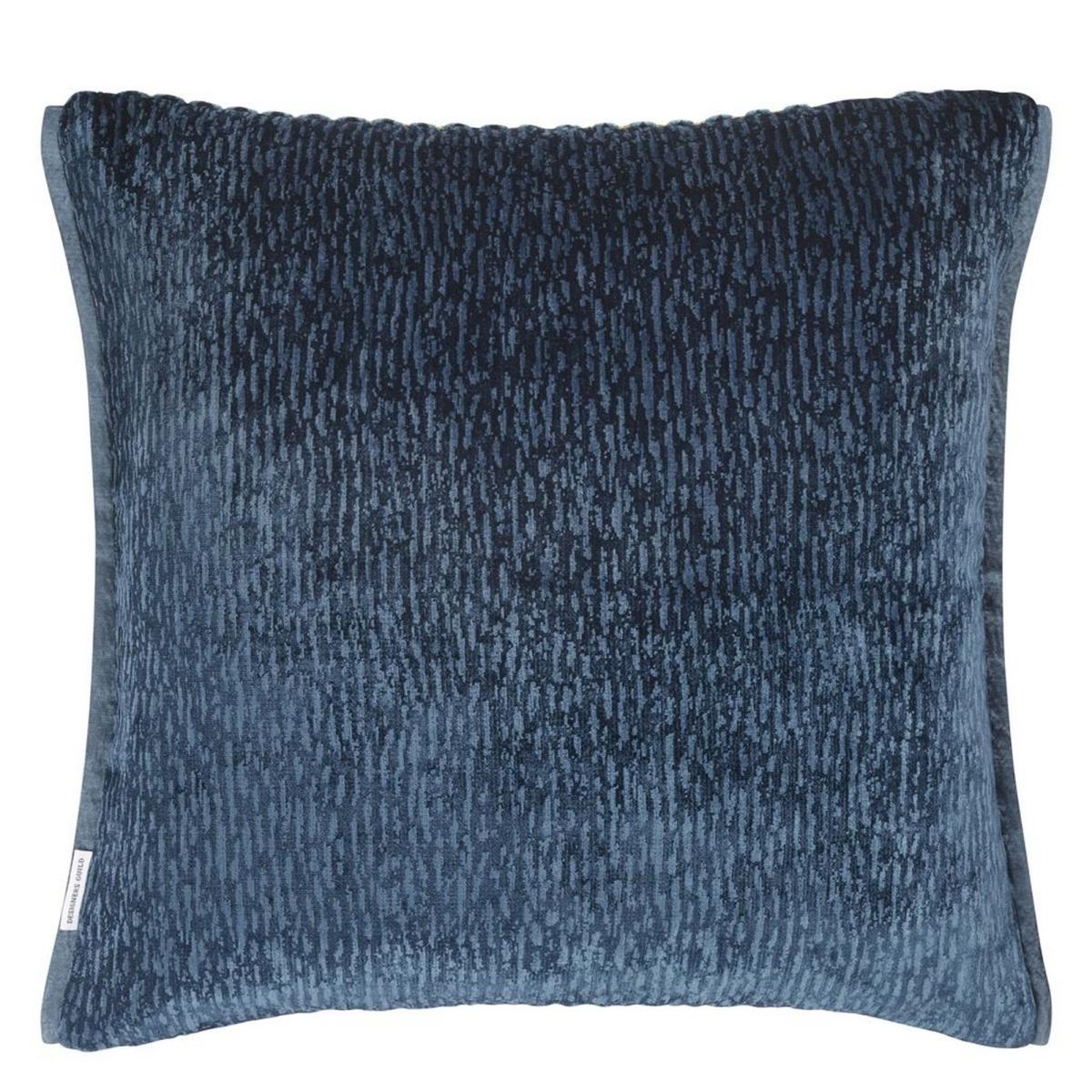 Designers Guild Portland Geometric Cushion in Delft Blue – image 2