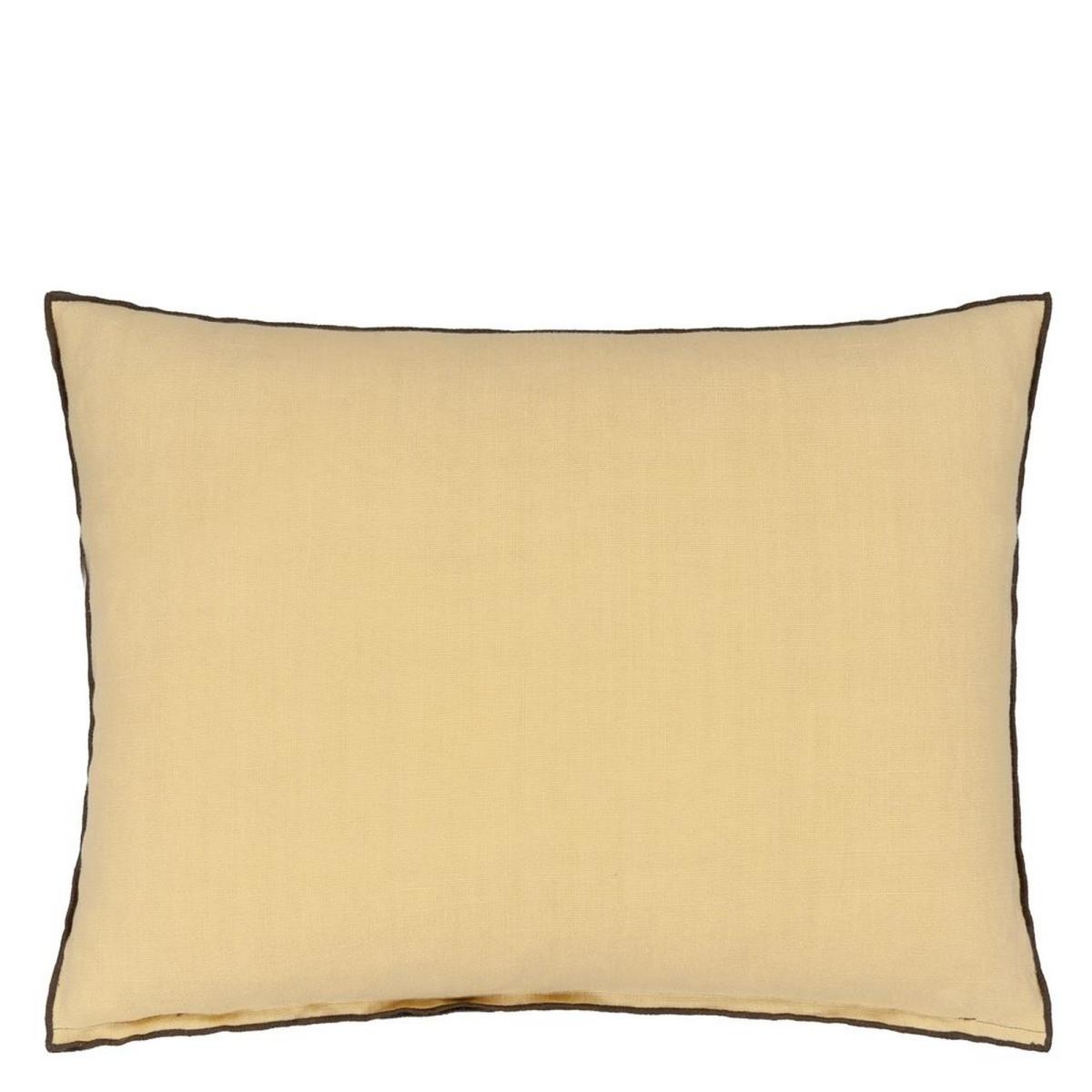 Designers Guild Brera Striato Stripe Cushion in Maize Yellow – image 2