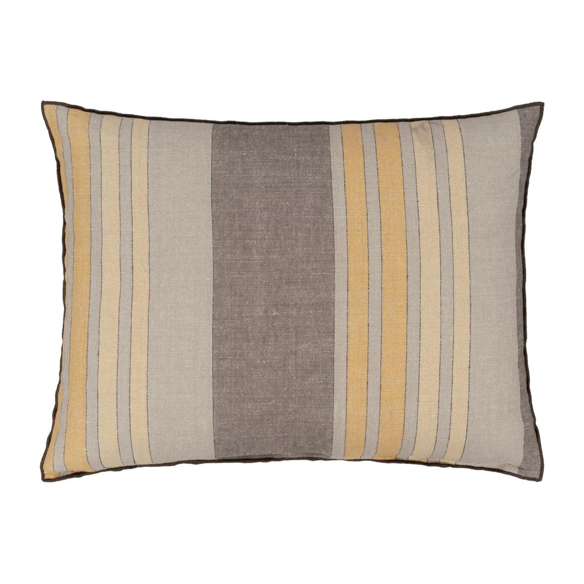 Designers Guild Brera Striato Stripe Cushion in Maize Yellow – image 1
