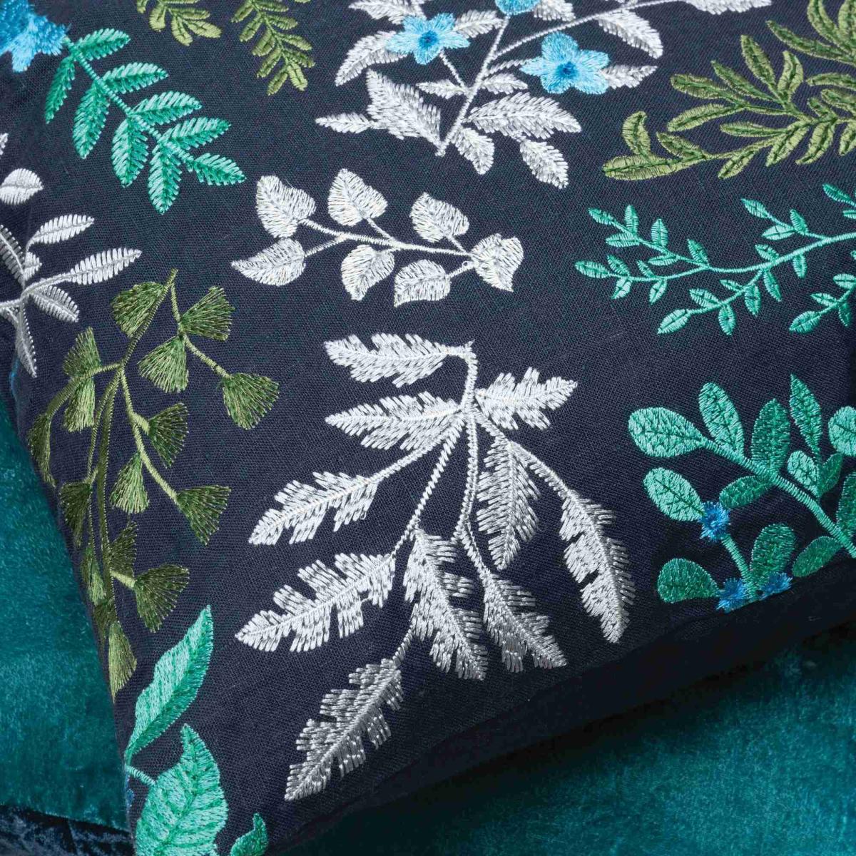 Somerley Cushion by William Yeoward in Ocean Blue60x60cm – image 3