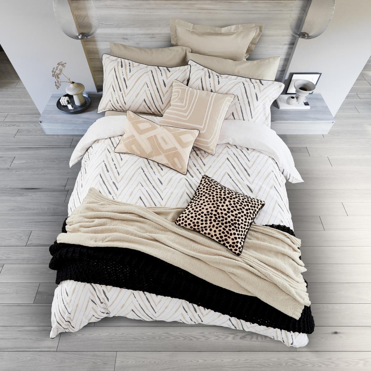 Nalu Kaia Cushion by Nicole Scherzinger in Linen & Ivory 50x50cm – image 3