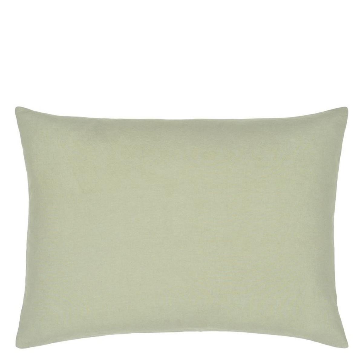 Designers Guild Hollyhock Floral Cushion in Celadon Blue – image 2