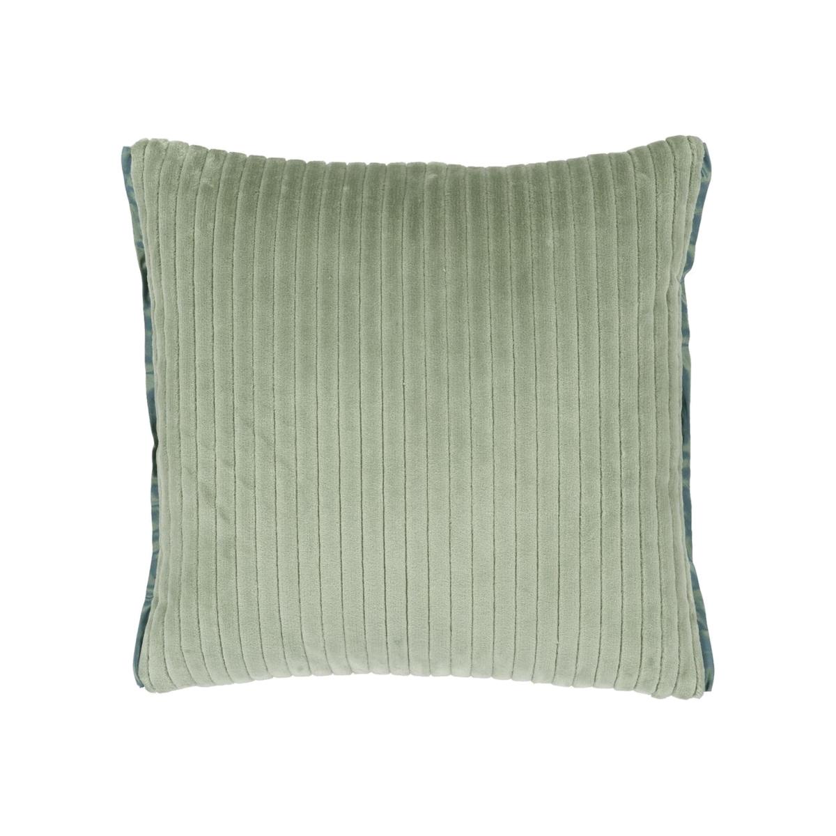 Designers Guild Cassia Cord Velvet Cushion in Antique Jade – image 1