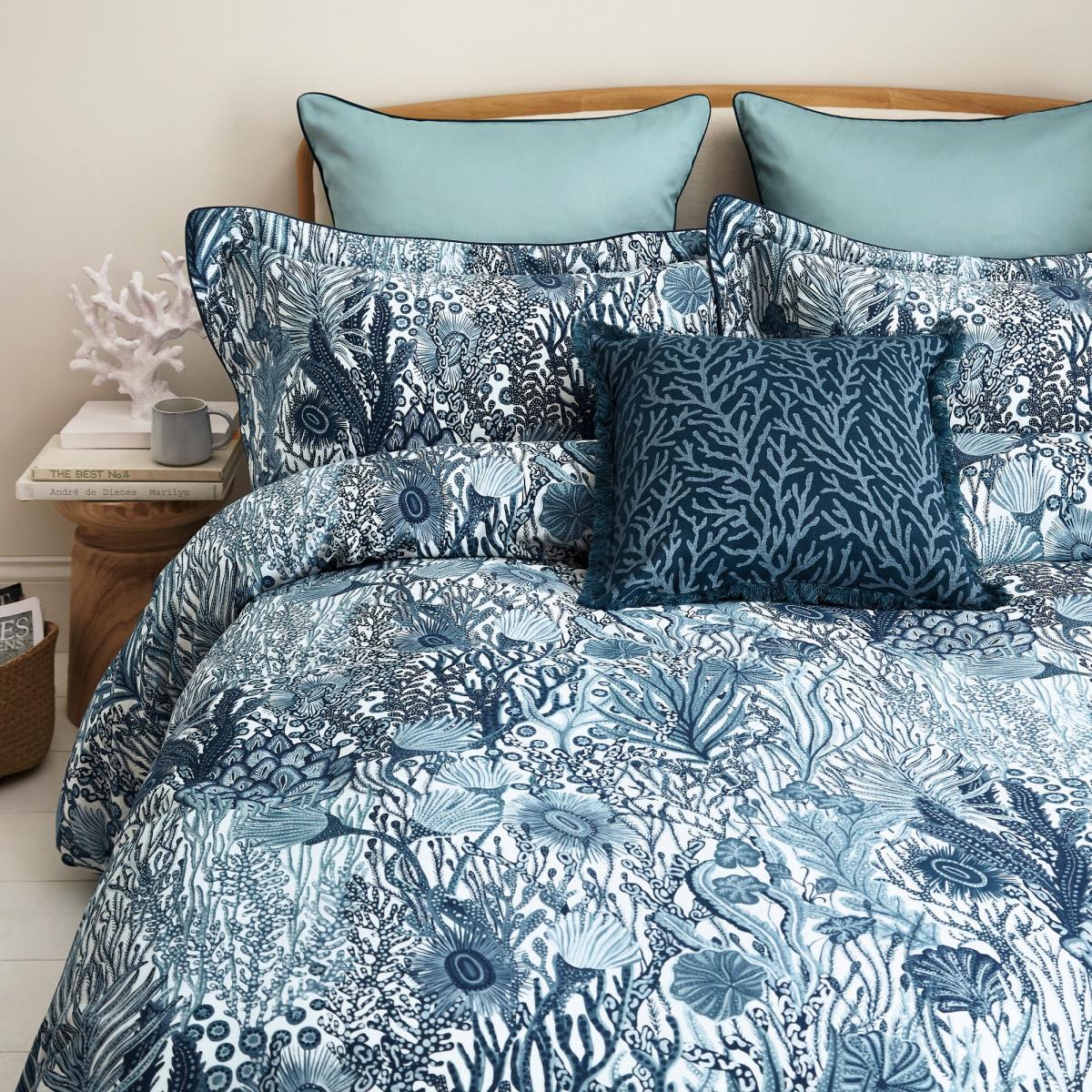 Acropora Cushion by Harlequin in Exhale Blue45x45cm – image 3