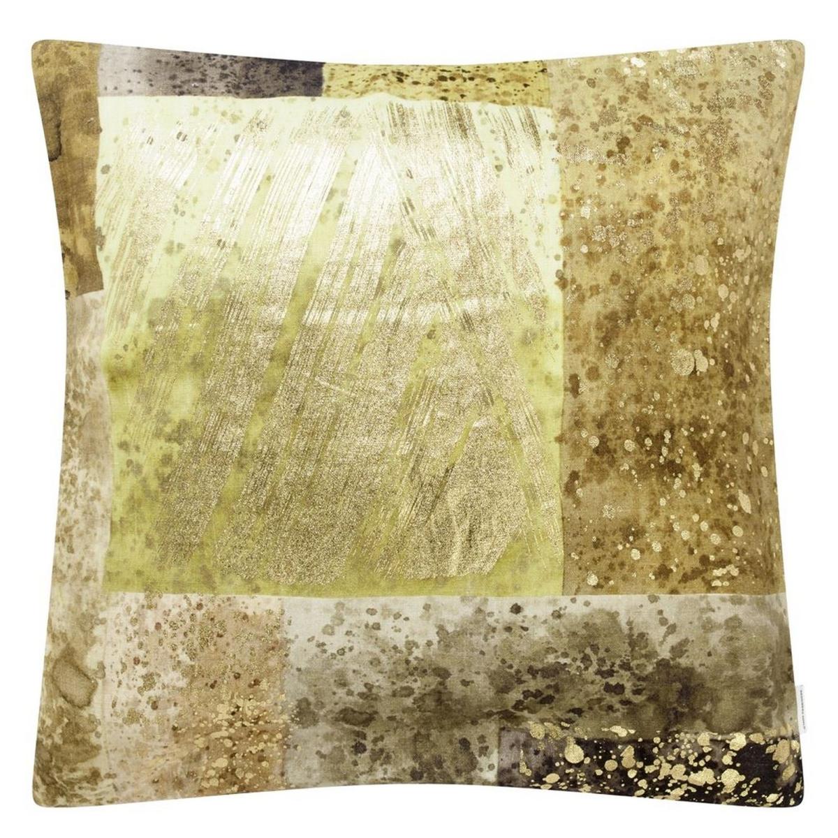 Designers Guild Parterre Geometric Cushion in Turmeric Yellow – image 2